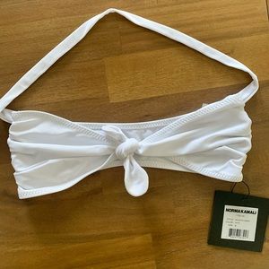 Norma Kamali Front Tie Bikini Top
